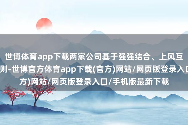 世博体育app下载两家公司基于强强结合、上风互补、平等并吞的原则-世博官方体育app下载(官方)网站/网页版登录入口/手机版最新下载