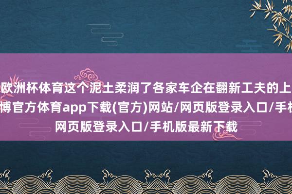 欧洲杯体育这个泥土柔润了各家车企在翻新工夫的上武备竞赛-世博官方体育app下载(官方)网站/网页版登录入口/手机版最新下载