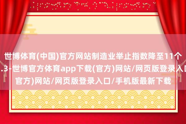 世博体育(中国)官方网站制造业举止指数降至11个月来的最低水平47.3-世博官方体育app下载(官方)网站/网页版登录入口/手机版最新下载